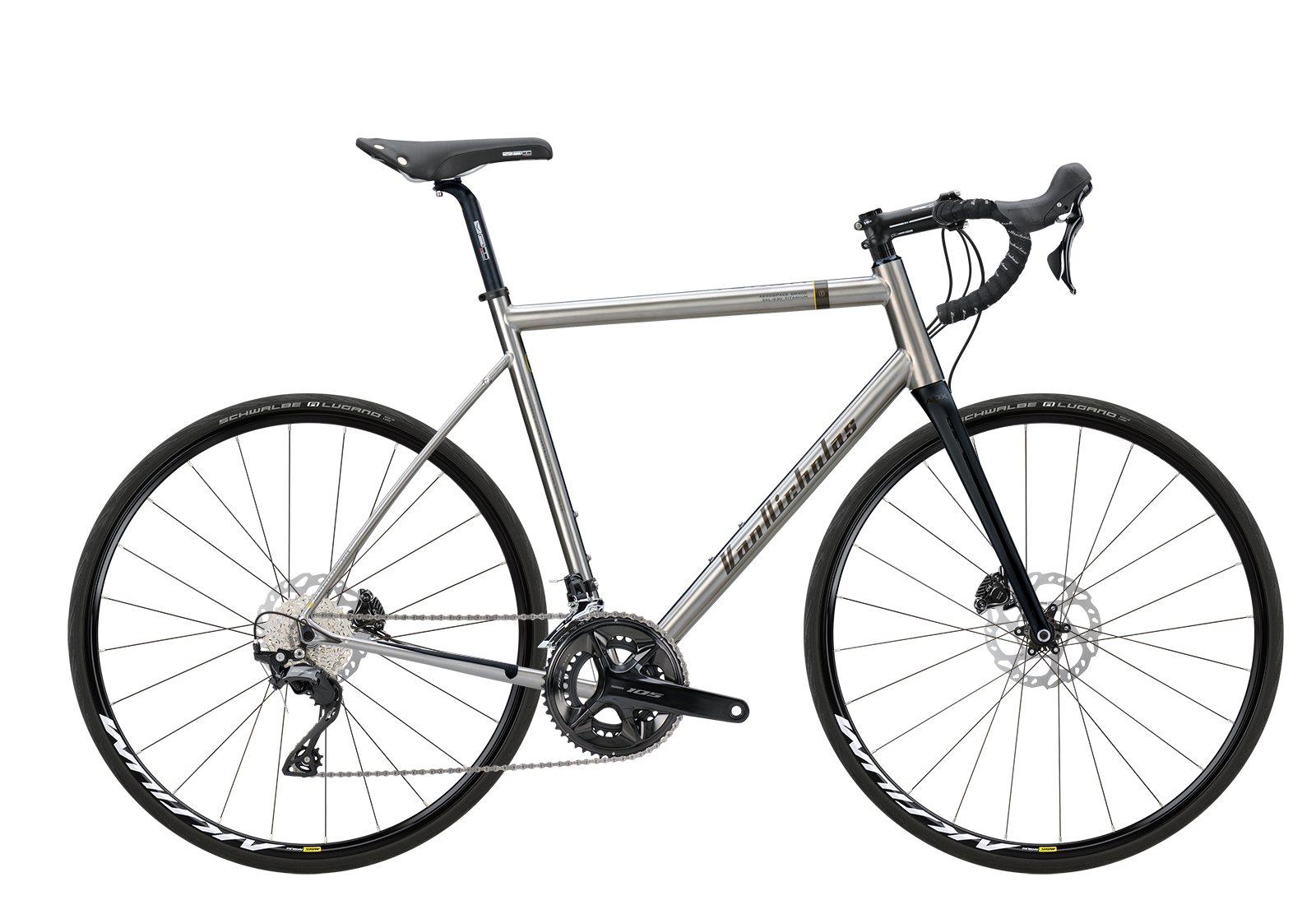 Yukon Disc the practical titanium touring and audax bike with disc brakes Van Nicholas